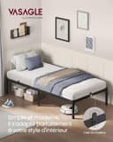 Thumbnail 2 de VASAGLE Cadre de Lit 160 x 200 avec Sommier Métal RMB155BD01 📦