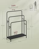 Thumbnail 4 de VASAGLE Porte Serviette Salle de Bain, 3 barres, ⌚