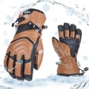 Thumbnail principal de Vgo Gants de Ski doublés cuir chèvre imperméables 4℃ ⌚