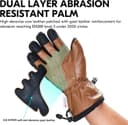 Thumbnail 4 de Vgo Gants de Ski doublés cuir chèvre imperméables 4℃ ⌚