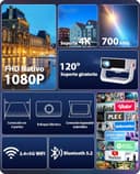 Thumbnail 1 de Videoprojecteur Wielio Android 11, 1080P, 700ANSI 📺