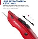 Thumbnail 3 de WORKPRO Cutter universel avec 10 lames ⚙️