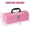 Thumbnail 7 de WORKPRO Mallette à Outils Rose 73 pièces ⚙️