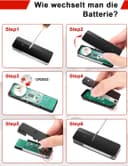 Thumbnail 4 de Wvoillty Télécommande porte de garage 868 MHz 4 canaux 📱