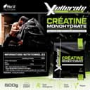 Thumbnail 1 de Xellerate Nutrition Créatine Monohydrate 500 g - poudre micronisée 📋