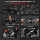 Thumbnail 7 de Yaheetech Haltères réglables 24 kg pour musculation 🏋️