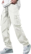 Thumbnail principal de YAOBAOLE Pantalon cargo homme en coton — taille élastique 🎽