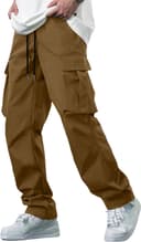 Thumbnail 4 de YAOBAOLE Pantalon cargo homme en coton — taille élastique 🎽
