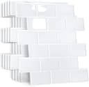 Thumbnail principal de Yoillione Plus crédence adhésive métro blanc 3D 10 pcs 🧱