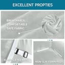 Thumbnail 4 de YSTELLAA Housse canapé velours 1 place universelle sofa cover gris argent 📺