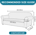 Thumbnail 2 de YSTELLAA Housse canapé velours 3 places, extensible 🛋️