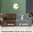 Thumbnail 5 de YSTELLAA Housse canapé velours 3 places, extensible 🛋️