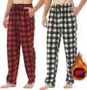 Thumbnail 1 de YUSHOW Lot de 2 Pantalons de Pyjama Homme polaire à carreaux 🛏️