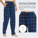 Thumbnail 4 de YUSHOW Lot de 2 Pantalons de Pyjama Homme polaire à carreaux 🛏️