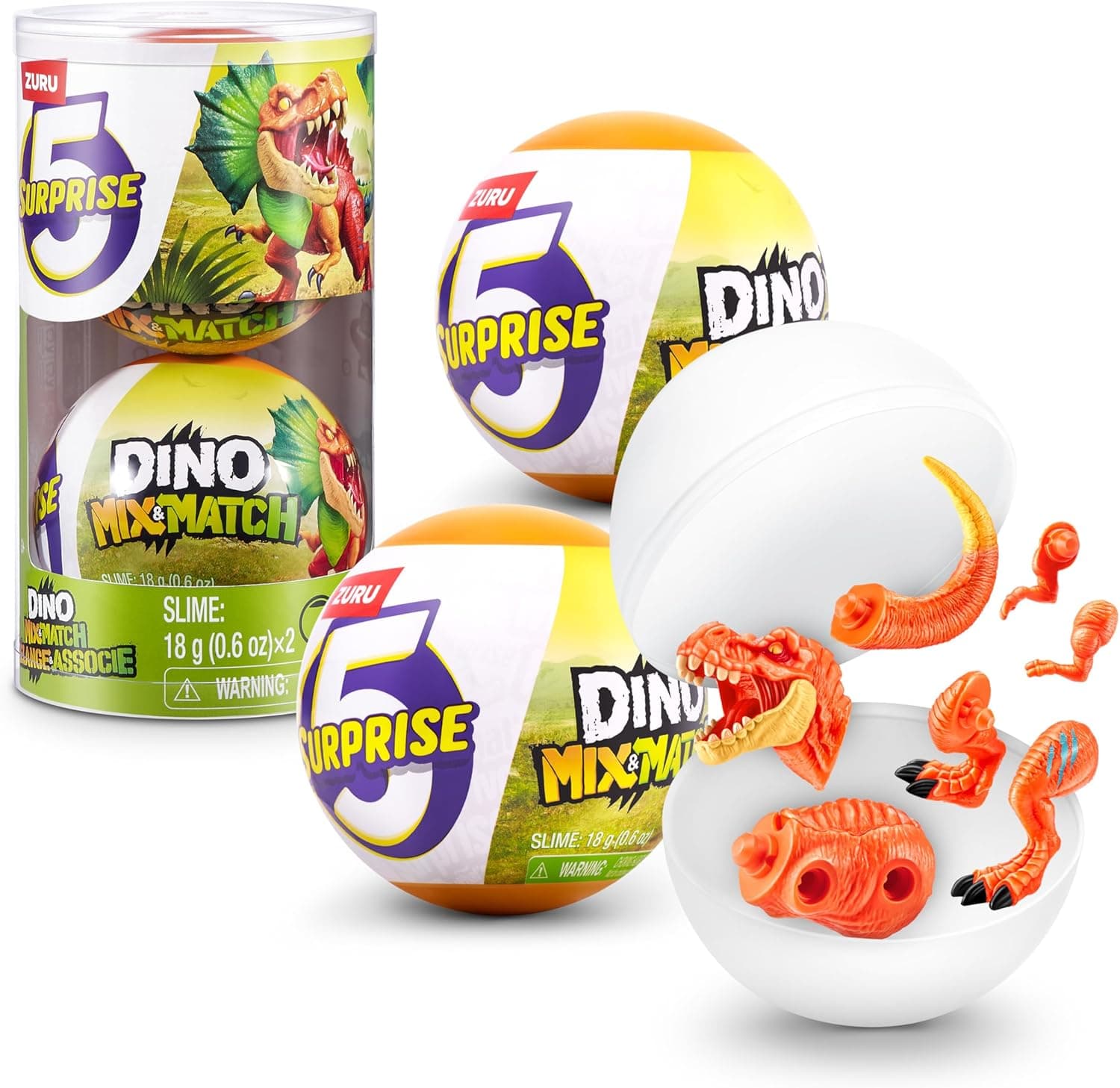 ZURU 5 Surprise Dino Mix & Match — jouet à déballer 🧸