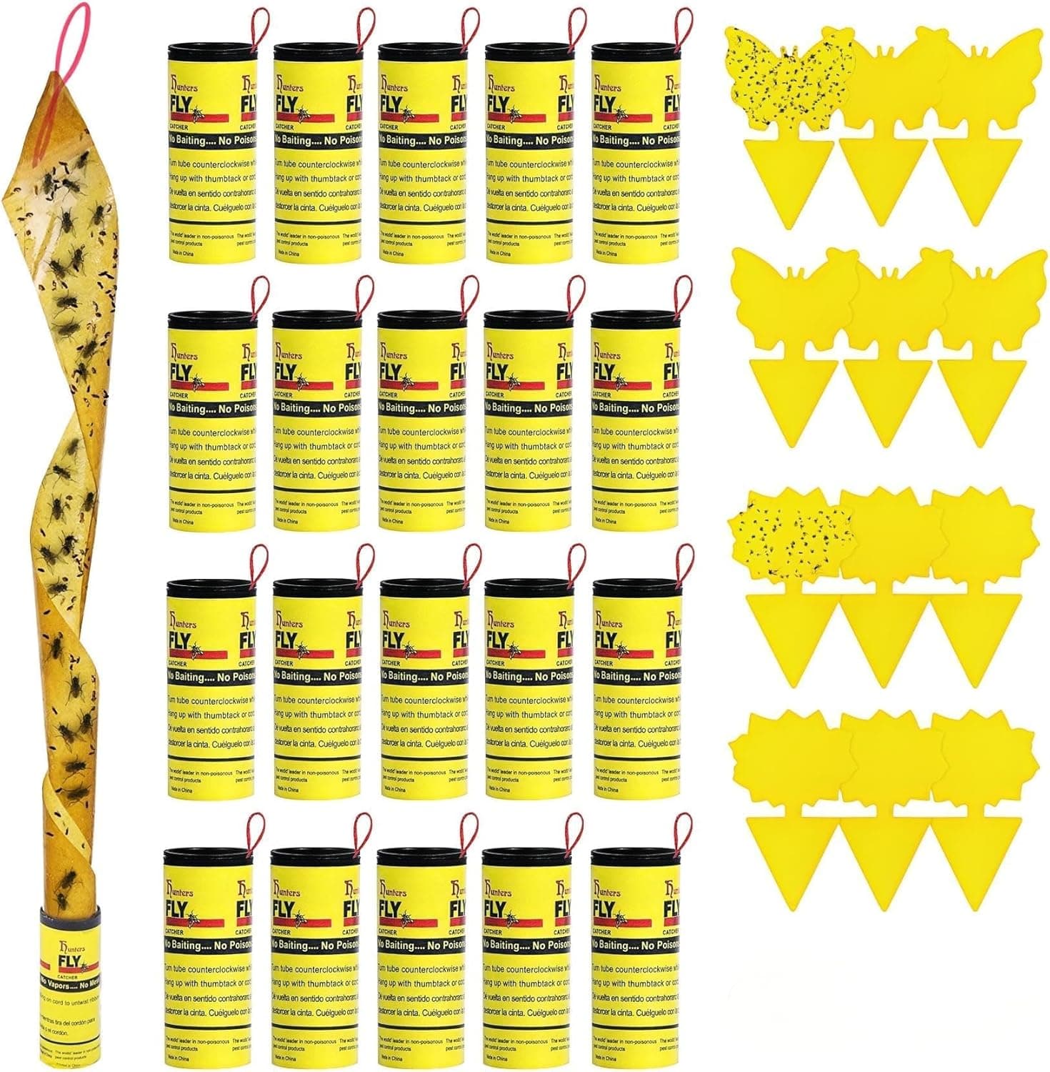 32 Trappole adesive per mosche e moscerini, 32 pezzi 🪰