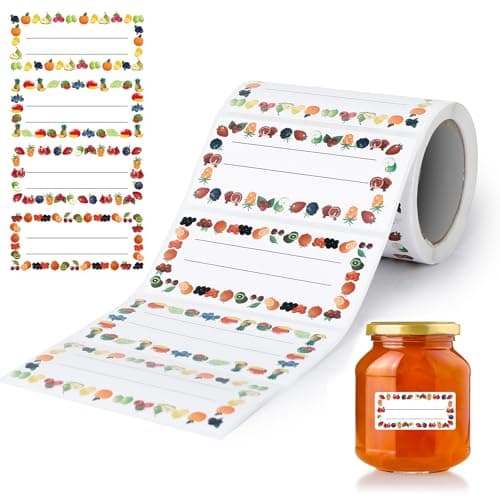 AiQInu Etichette adesive per marmellate 200 pezzi 🏷️