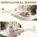 Thumbnail 1 de Amaca per finestra per gatti M pieghevole beige 🐱