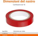 Thumbnail 5 de Amazon Basics Nastro isolante 1,3 cm x 6 m, confezione da 10 🧰