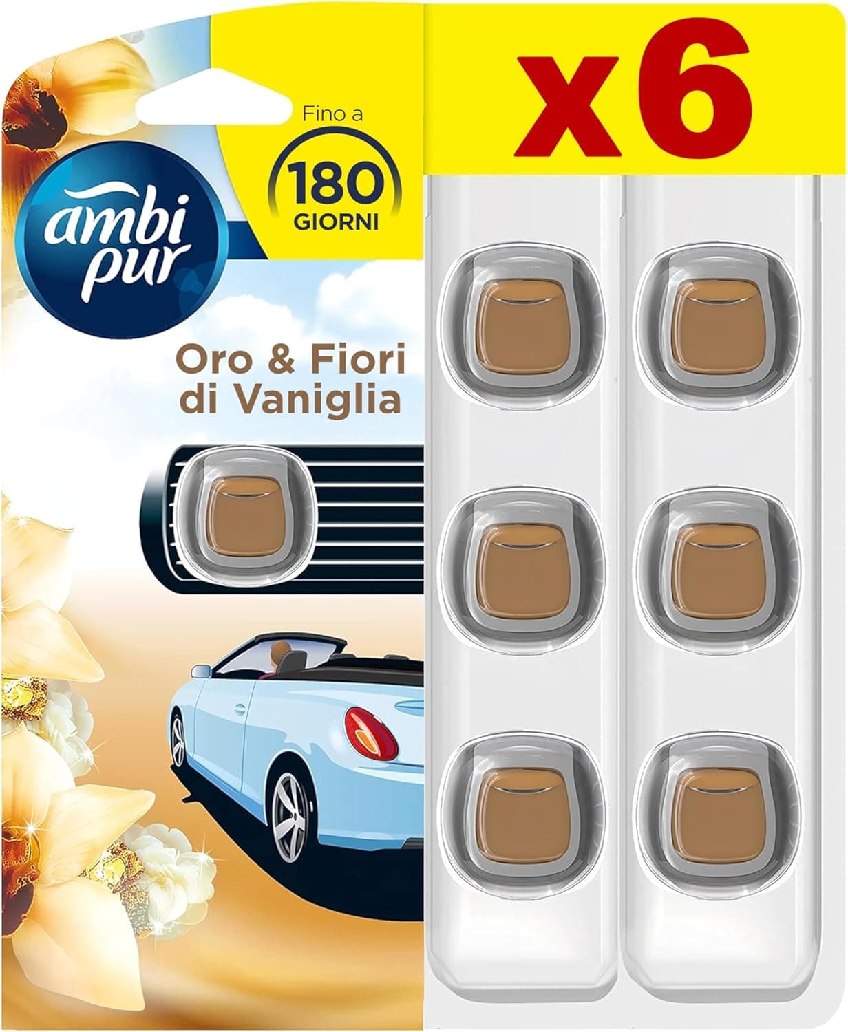 Ambi Pur Car Orchidea Tailandese ricarica deodorante 2 ml 🚗