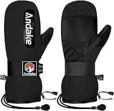 Andake Guanti da sci impermeabili e antivento per uomo e donna 🧤