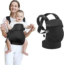 Aolso Marsupio Neonati Ergonomico porta bebé nero 👶