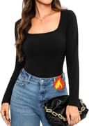 Thumbnail 1 de Aottori Maglia Donna Scollo Quadrato maniche lunghe in cotone 🧥