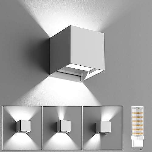 Applique da parete G9 9W 6000K IP65 bianco freddo 💡