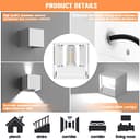 Thumbnail 5 de Applique da parete G9 9W 6000K IP65 bianco freddo 💡