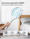 Thumbnail 1 de AROEVE Racchetta Zanzare Elettrica 4000V — Antizanzare USB 🪰