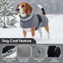 Thumbnail 1 de ASENKU Cappotto impermeabile per cane L, foderato in lana 🐶