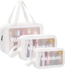 Thumbnail 1 de Aucuu Borse da toilette trasparente 3 pezzi 🧳