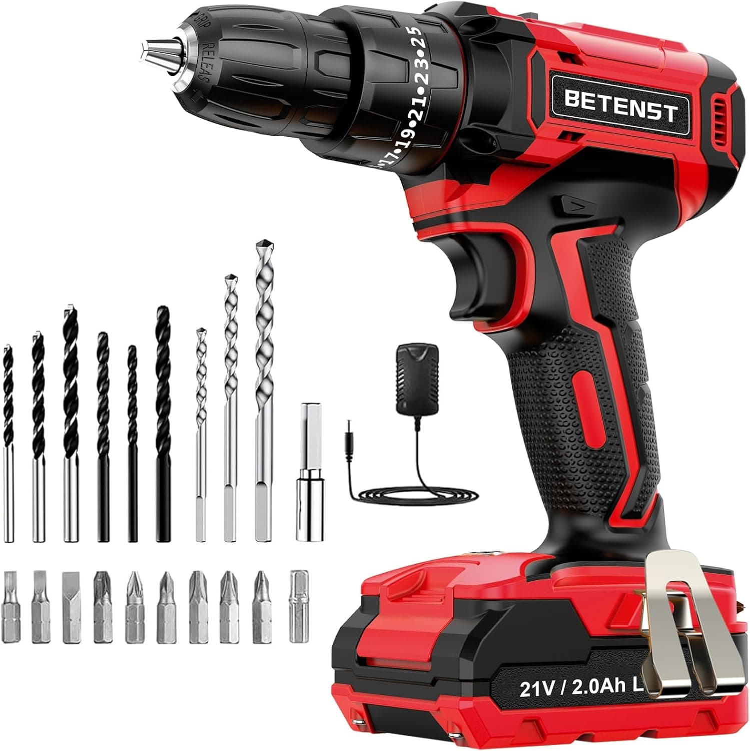 BETENST Trapano avvitatore 21V 42 N·m, 10 mm mandrino 🛠️
