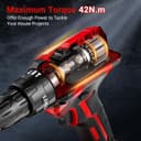 Thumbnail 2 de BETENST Trapano avvitatore 21V 42 N·m, 10 mm mandrino 🛠️
