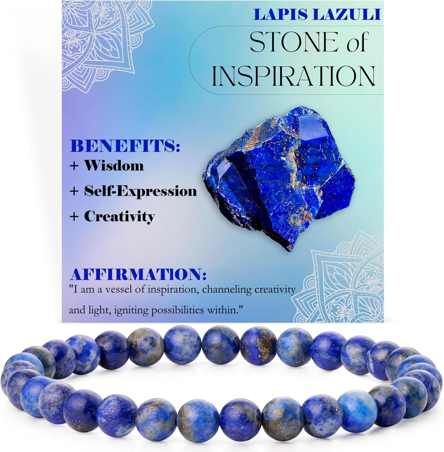 Bivei Braccialetto donna perline 6 mm in cristallo semiprezioso 💍