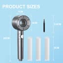 Thumbnail 6 de Blendura Soffione doccia anticalcare 5 modalità, G1/2 🚿