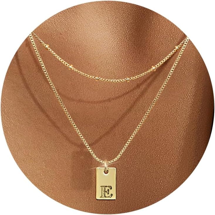 BodyBonita Collana iniziale placcata oro 14K donna 💍