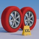 Thumbnail 4 de CARALL Calze da neve omologate rosse XL 🧣