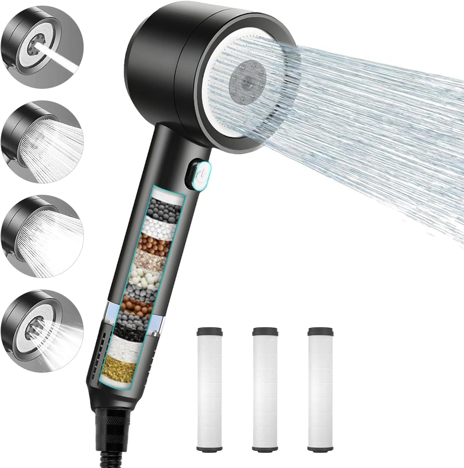 Carehabi Doccino doccia 1,5 m con 3 cartucce filtranti 🚿