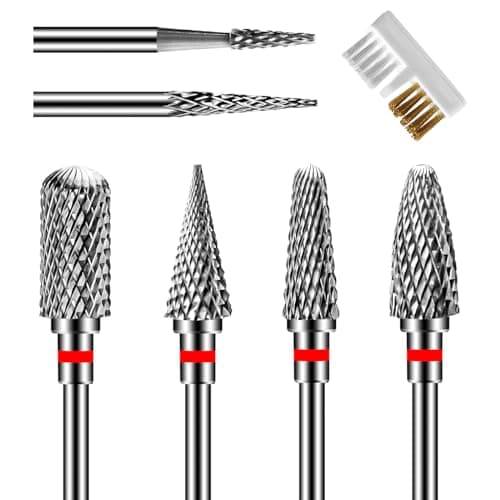 CGBE Punte fresa unghie 3/32" kit 6 pezzi 🎧