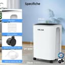 Thumbnail 5 de COLAZE Deumidificatore portatile 12 litri/giorno per 30 m² 🏠