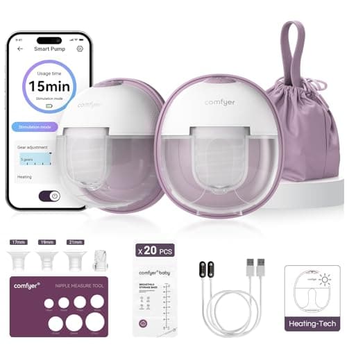 comfyer 2x Tiralatte elettrico indossabile 9 livelli e 3 modalità 🍼