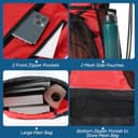 Thumbnail 2 de Cozary Zaino calcio con rete estraibile per palestra 🎒