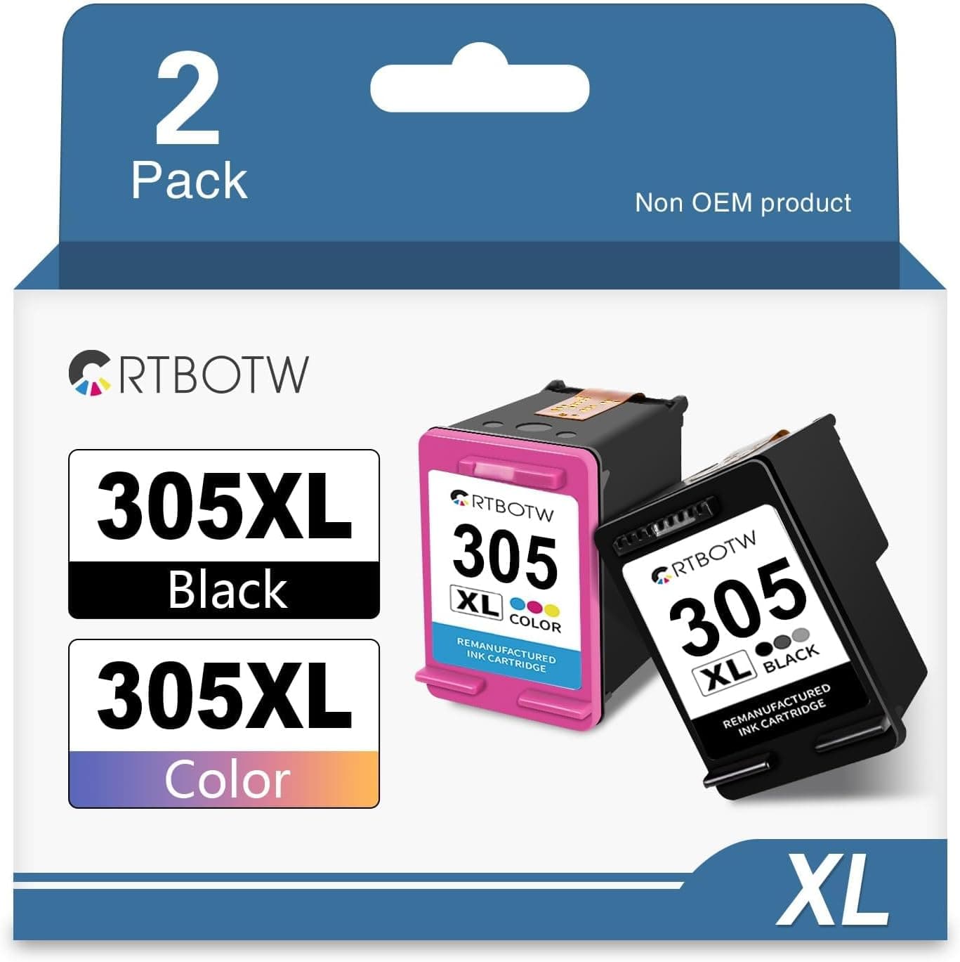 CRTBOTW 305XL cartuccia rigenerata per HP 305 nero e colore 🖨️