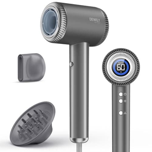 DEWILY Asciugacapelli ionico con diffusore magnetico 110.000 rpm ✨💇♀️