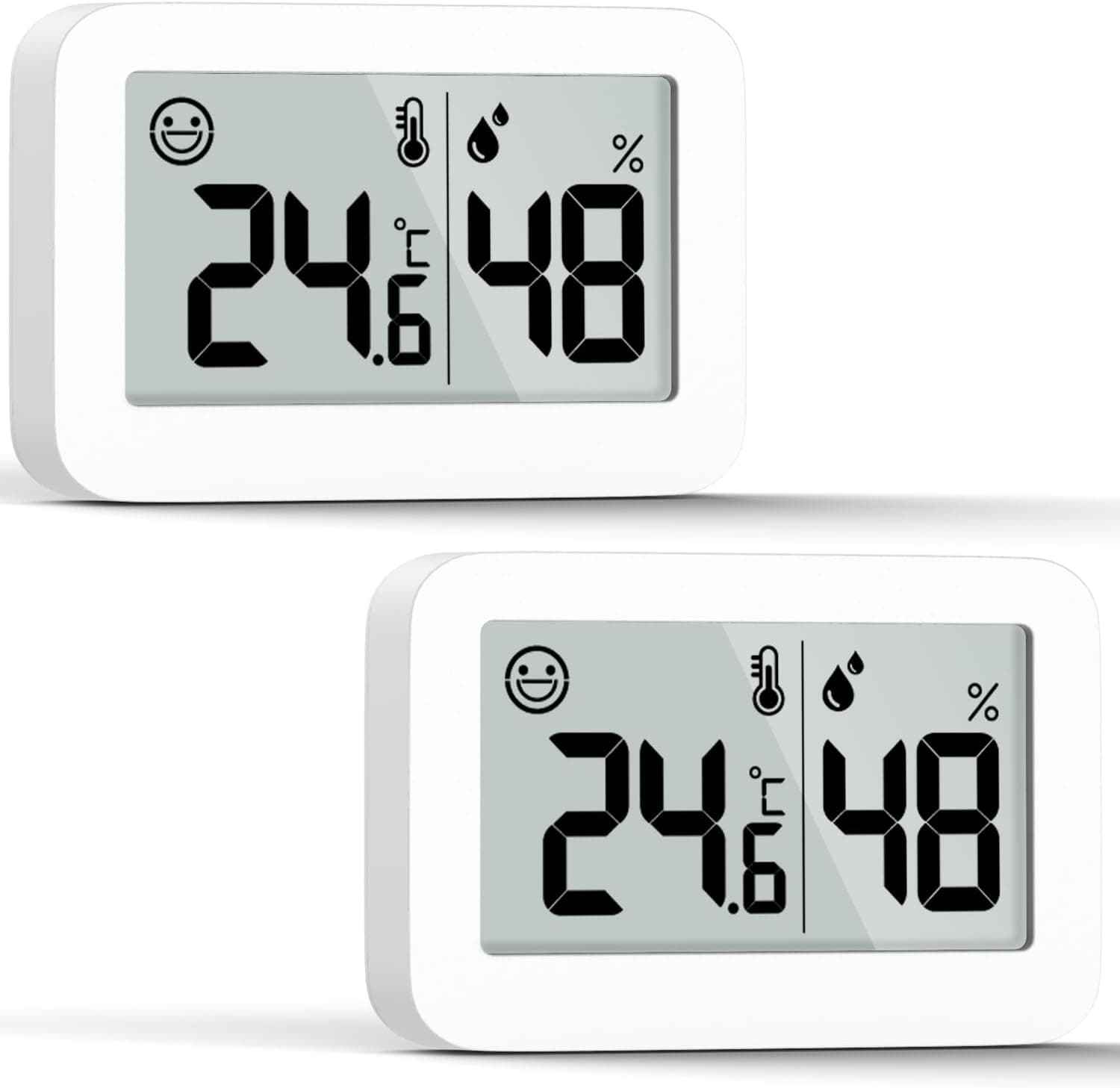 DOOMAY 2-Pack igrometro digitale interno 2 in 1 ℃ 🌡️