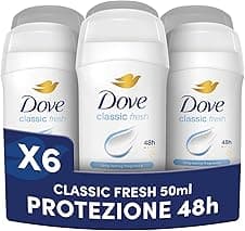 Dove Classic Care Deodorante stick 48 ore, 6×50 ml 🧴