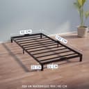 Thumbnail 1 de Dreamzie Letto Singolo 90x190 cm in Metallo Nero 🛏️