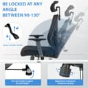 Thumbnail 2 de Durrafy Sedia Ufficio Ergonomica con poggiatesta e supporto lombare 💺