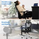 Thumbnail 5 de Durrafy Sedia Ufficio Ergonomica con poggiatesta e supporto lombare 💺